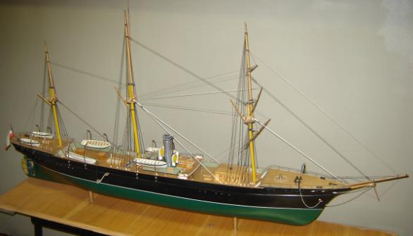 Model okrętu „Niżnij Nowgorod” z Muzeum w Jużno Sachalińsku, foto. Prokofiew